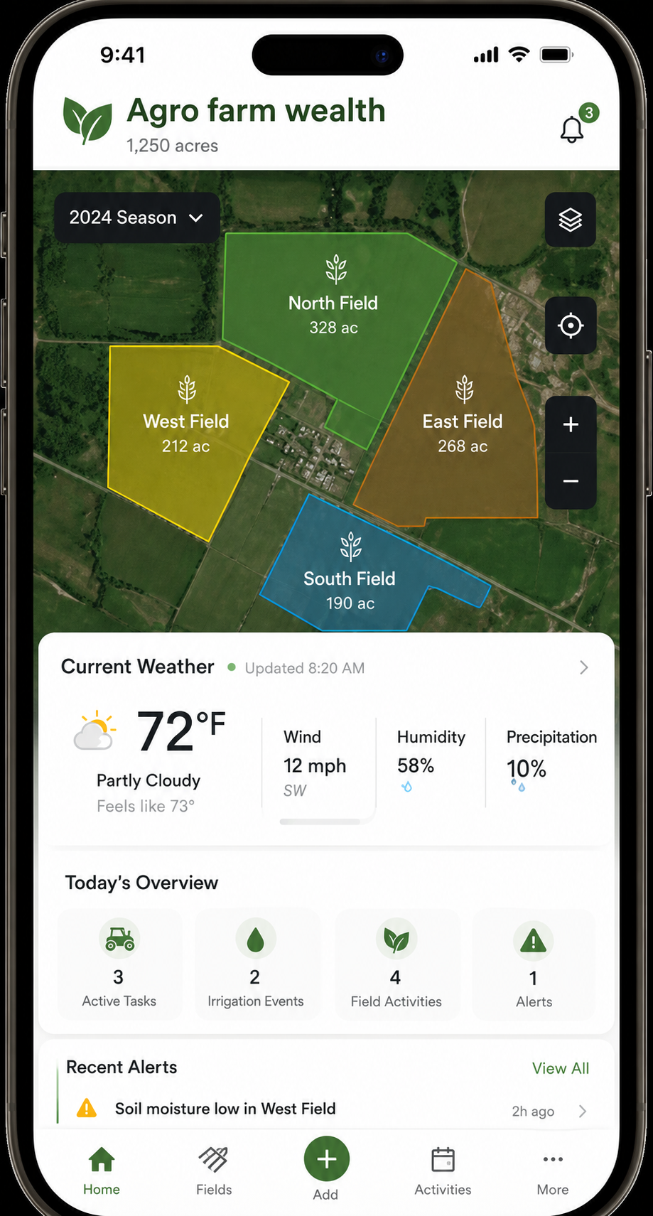 AgroFarm Wealth portfolio app